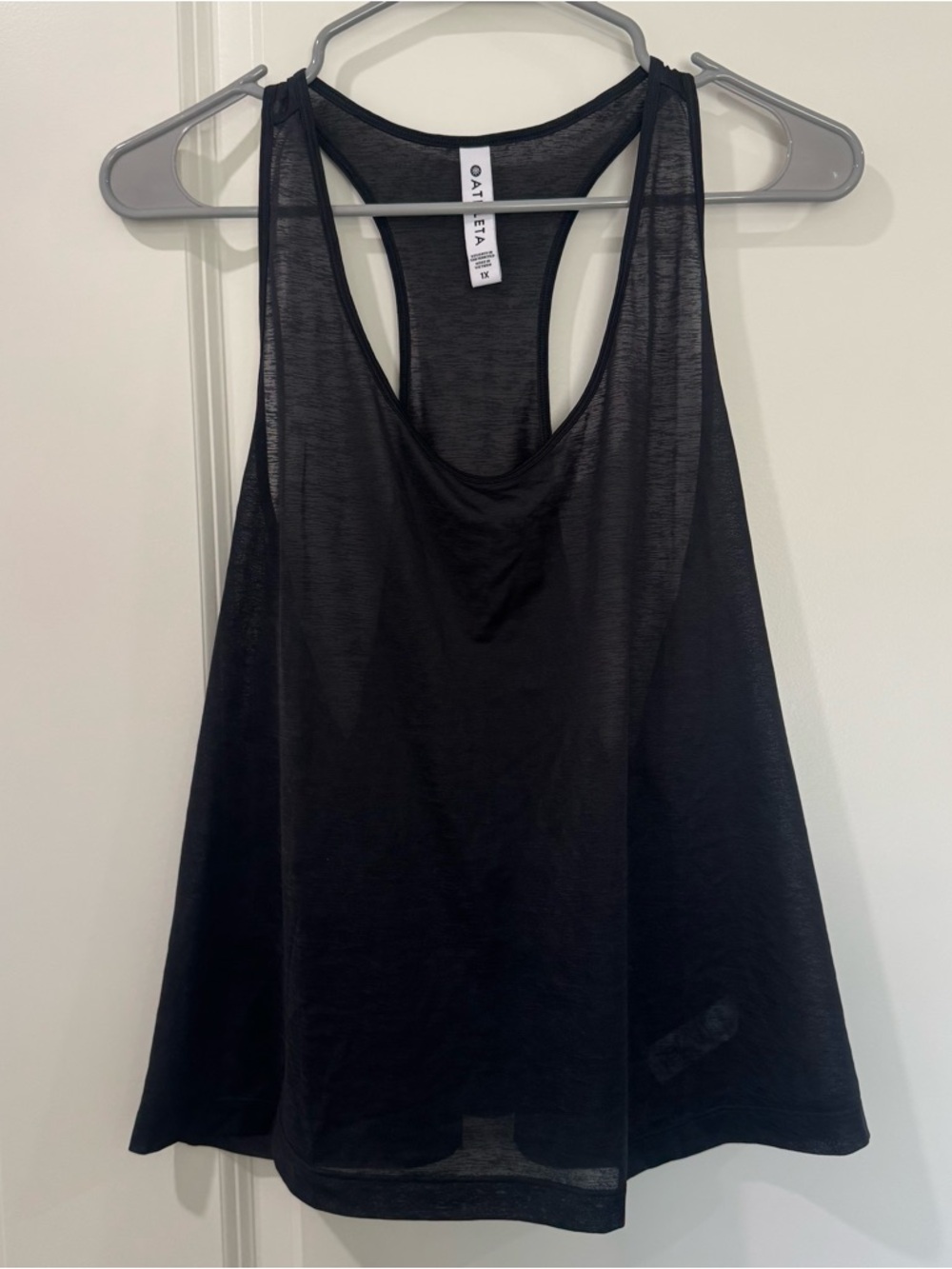 Athleta Black Racerback Flow Tank